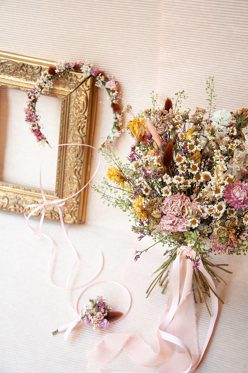 Sušená svatební kytice II.